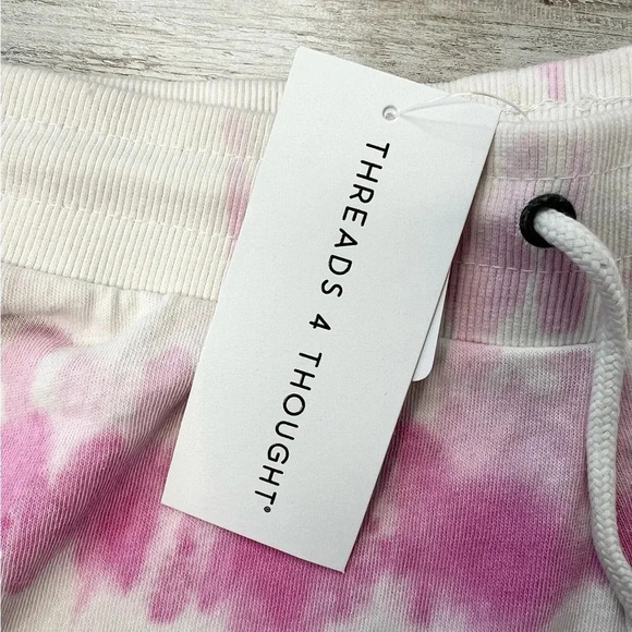 Threads 4 Thought Liesel Shorts Pink Tie Dye Organic Size XS Athleisure - Picture 5 of 7